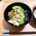 ツイスト's cooksnap of when they made 簡単ランチ　アボカド納豆ごはん.