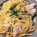 ERRRLY's cooksnap of when they made 豚バラと水菜の✿柚子胡椒スパゲティー✿.
