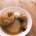 komkomsnow's cooksnap of when they made 中身が出ない外れない！油揚げ巾着の留め方.