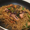 ☆こまっと☆'s cooksnap of when they made ハロウィンおばけの森焼きそば…☆.