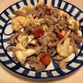 popoliva's cooksnap of when they made 豚肉とカリフラワーのニンニク炒め.