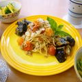 runa10's cooksnap of when they made なすのゴマ味噌マヨ炒め.