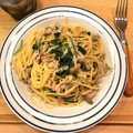 クックUR1SUQ☆'s cooksnap of when they made めんつゆで簡単！きのこ和風クリームパスタ.