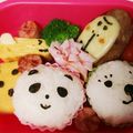 がじゅまる☆A's cooksnap of when they made 動物園☆キリン・サルのキャラ弁❤.