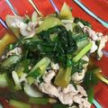 ちゃぎー's cooksnap of when they made 簡単！豚こまとチンゲン菜の炒めもの♥.