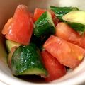 PIYO★chan's cooksnap of when they made トマトときゅうりの梅わさびドレッシング.