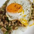 布袋尊's cooksnap of when they made ピリ辛＊ひき肉と野菜の中華あんかけごはん.