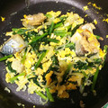 クックGKMT5Z☆'s cooksnap of when they made 小松菜とさば缶の卵とじ.