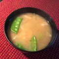 栗丸うさぎ's cooksnap of when they made キャベツと絹さやの味噌汁.