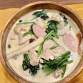 升田さん's cooksnap of when they made チキンとほうれん草のミルク煮込み.