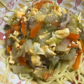 クック甘党。's cooksnap of when they made エビたま白菜のあんかけ焼きそば.