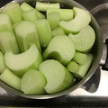 kikorinof's cooksnap of when they made ずいきの下処理.