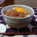 ダイナマイト漆黒's cooksnap of when they made 簡単朝ご飯♡オクラ納豆とイカの漬け丼.