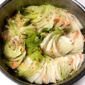tomitomico's cooksnap of when they made 鮭と白菜の重ね鍋　バターじょうゆ味.