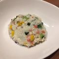 かもまる食堂's cooksnap of when they made はんぺんと豆腐のレンジ蒸し＆おやき.