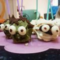 curisupin's cooksnap of when they made ハロウィンケーキポップフランケン&ミイラ.