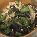 クックZ8J4H4☆'s cooksnap of when they made 茄子とピーマンの挽肉うま炒め.