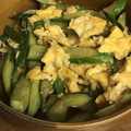 クックZ8J4H4☆'s cooksnap of when they made いり卵とキュウリの炒めもの.