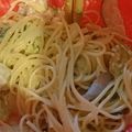 てんまるてんこ's cooksnap of when they made 簡単♡明太マヨのサラスパ.