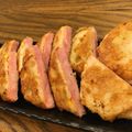 りせと's cooksnap of when they made 明宝ハムのれんこんステーキ.