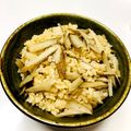 azbjbn's cooksnap of when they made シンプル牛蒡の炊き込みご飯.