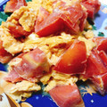クックHO1X43☆'s cooksnap of when they made お弁当にも☆トマトとたまごの中華風炒め.
