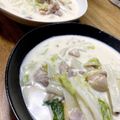aki☆0925☆'s cooksnap of when they made さつまいもが甘い♪白菜と鶏肉のクリーム煮.