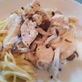 いちごちょこ0415's cooksnap of when they made ♡茸と鶏肉の和風クリームパスタ♡.