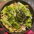 skyh73151's cooksnap of when they made 豚肉と茄子と水菜の簡単和風パスタ.