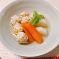 yesmama's cooksnap of when they made ☼簡単♪鶏だんごとかぶのほっこり煮.