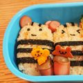 シナモシナモ's cooksnap of when they made キャラ弁☆秋に俵おにぎりのリスくん♪.