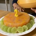 riboribo's cooksnap of when they made 我が家のみかん寒天☆.