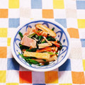カレンガール's cooksnap of when they made ほうれん草とさつま揚げとベーコンの煮浸し.