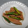ジョングレ's cooksnap of when they made アスパラとソーセージのバター醤油炒め.