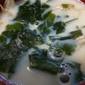 あゆたっくん's cooksnap of when they made ☆めんつゆ・鶏ガラで♪わかめ豆乳スープ☆.