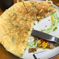 はなファブリック's cooksnap of when they made 超簡単　うどんねぎ玉子でお好み焼き風.
