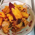 ぱんだ170071's cooksnap of when they made さつまいもと豚肉の甘辛コチュジャン炒め♡.