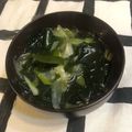 ゆかりだま's cooksnap of when they made ネギ塩＊わかめスープ.