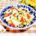 ももちゃんのれしぴ's cooksnap of when they made 白菜と塩昆布でサラダ♪.