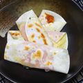 nosso's cooksnap of when they made 餃子の皮でおつまみハムチーズ♪蜂蜜添えて.