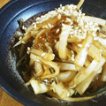 にゃ★にゃ's cooksnap of when they made 大根使いきり♪皮と葉っぱの小鉢.
