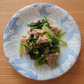 ももいろのうさぎ's cooksnap of when they made ごはんが進む！豚と小松菜のにんにく炒め.