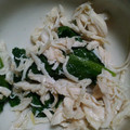 土日料理する人's cooksnap of when they made 小松菜とささみのさっぱりゴマ和え.