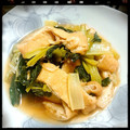 †みどり☆†'s cooksnap of when they made 小松菜と油揚げと干しエビの煮浸し.