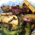 CoffeeCoco's cooksnap of when they made ゴーヤ＆サツマイモの中華風きんぴら.