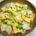 マダムカフェ♡'s cooksnap of when they made 油揚げと大根の煮物♪簡単カレー味.