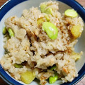 まーりーもーん's cooksnap of when they made ☆簡単♪さつま芋と舞茸の炊き込みご飯☆.