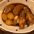 napsan's cooksnap of when they made 鶏手羽元と蒟蒻のお酢煮込み.