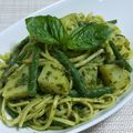 夜中の薔薇's cooksnap of when they made ペストジェノベーゼのパスタ.