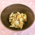 mmameco's cooksnap of when they made 節約料理♪鶏皮の塩コンブ和え.